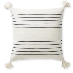 Serena & Lily Del Mar 20” pillow cover in navy